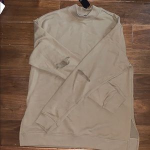 Forever 21 Olive Long-line sweater